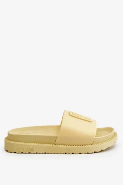 Big Star Shoes Klapki Sportowe|Klapki Damskie Big Star*Damskie Klapki Big Star LL274427 Żółte Żółty