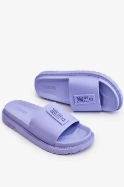 Damskie Big Star Shoes Damskie Klapki Big Star LL274431 Jasnofioletowe