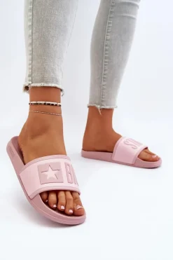 Sale Big Star Shoes Damskie Klapki Big Star NN274A647 Różowe Różowy