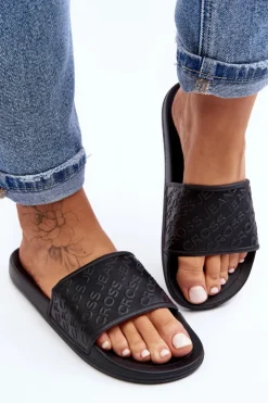 Online Cross Jeans Damskie Klapki FF2R4153C Czarne