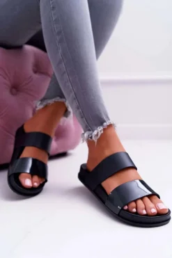 Damskie Boto Damskie Klapki Czarne Viane