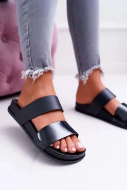 Damskie Boto Damskie Klapki Czarne Viane