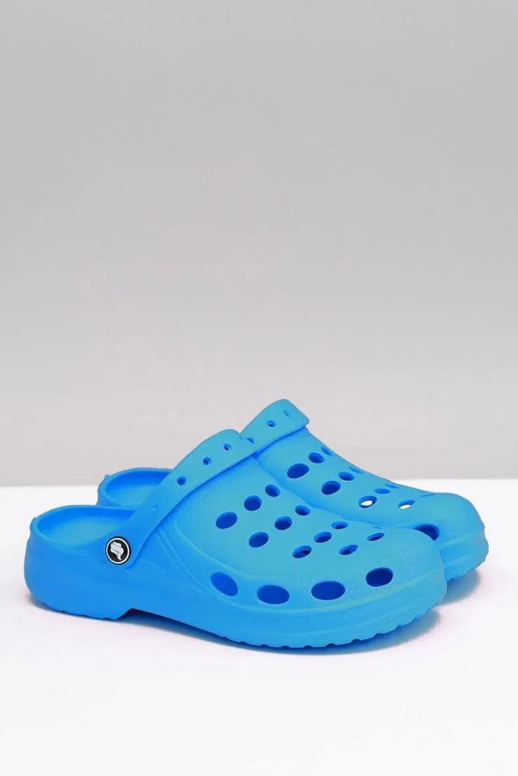 Damskie Boto Damskie Klapki EVA Błękitne Piankowe Kroksy