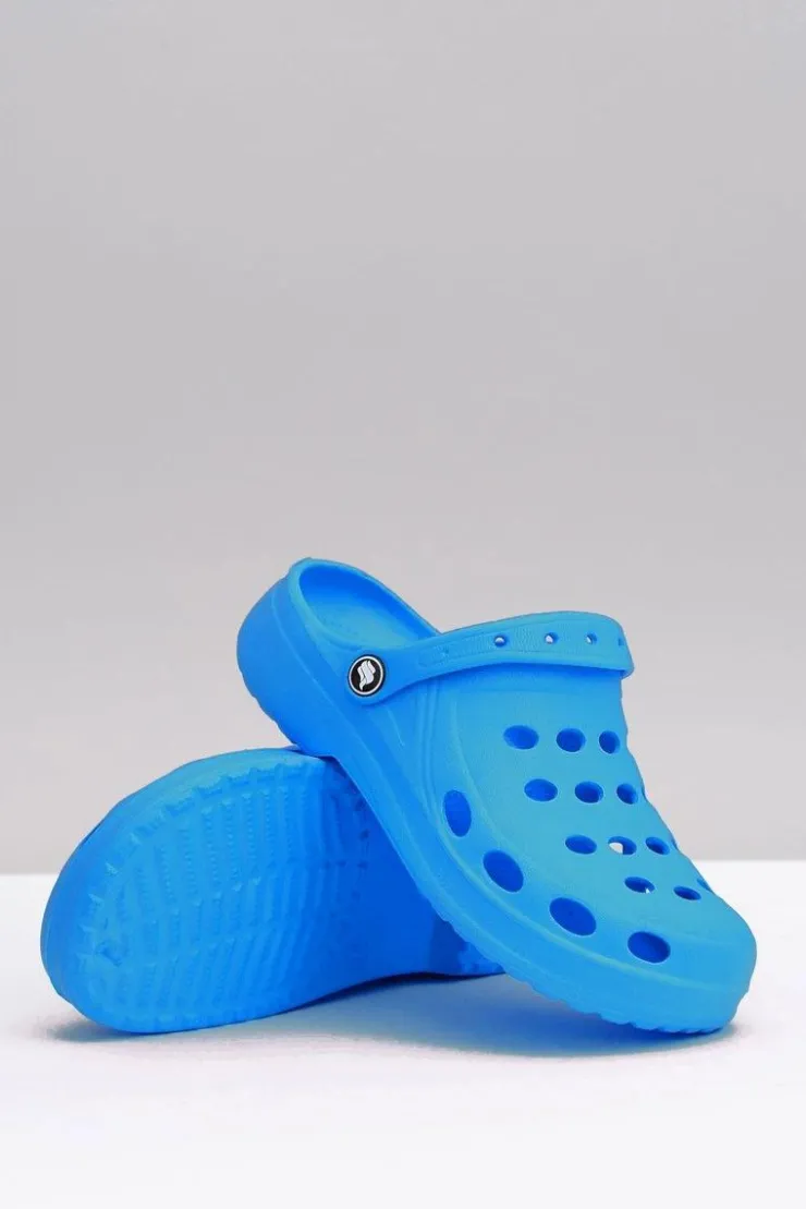 Damskie Boto Damskie Klapki EVA Błękitne Piankowe Kroksy