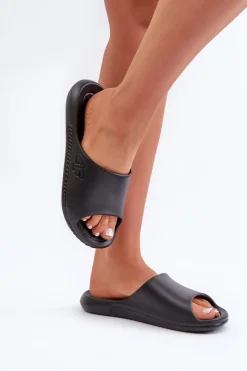 Damskie 4F Damskie Klapki MM00FFLIF093A-20S Czarne