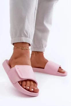 Online 4F Damskie Klapki MM00FFLIF031A-56S Jasnoróżowe Różowy