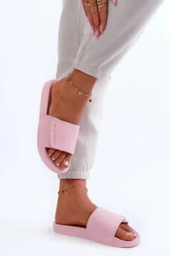 Online 4F Damskie Klapki MM00FFLIF031A-56S Jasnoróżowe Różowy