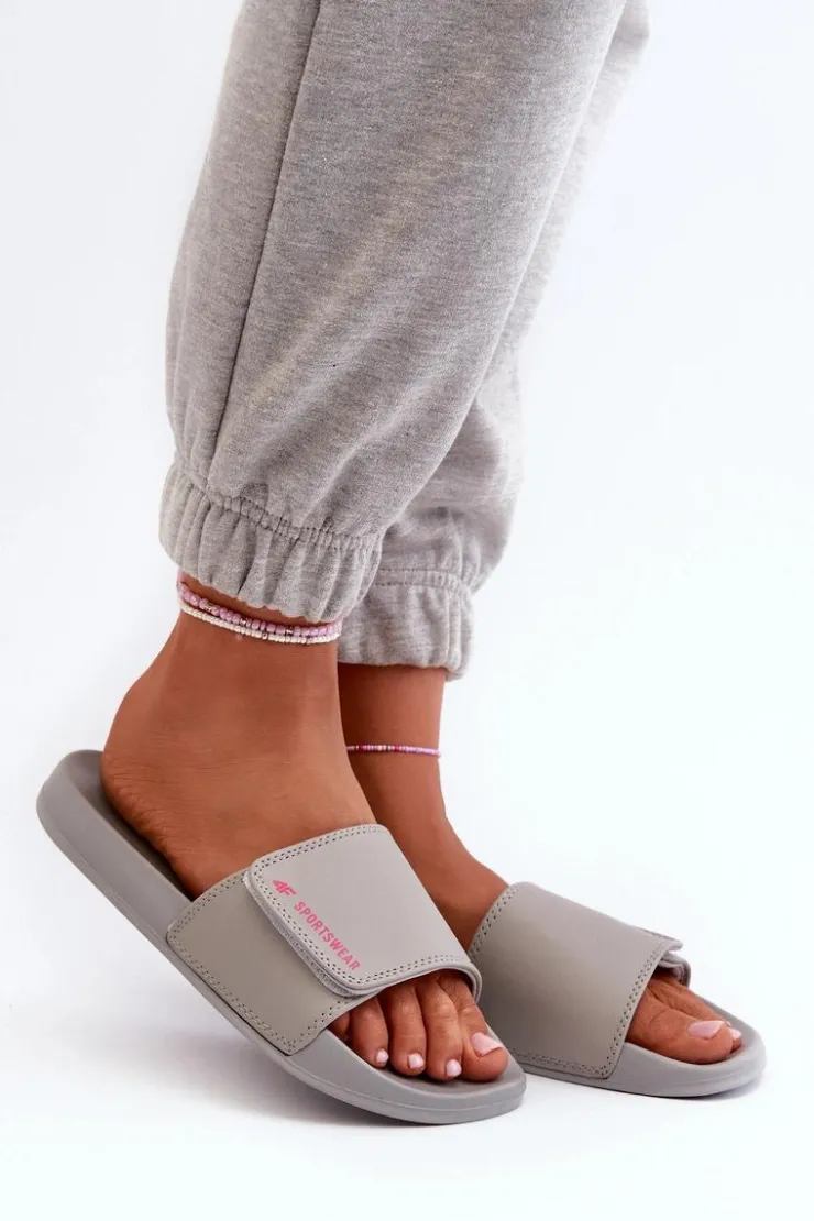 Damskie 4F Damskie Klapki MM00FFLIF031A-25S Szare