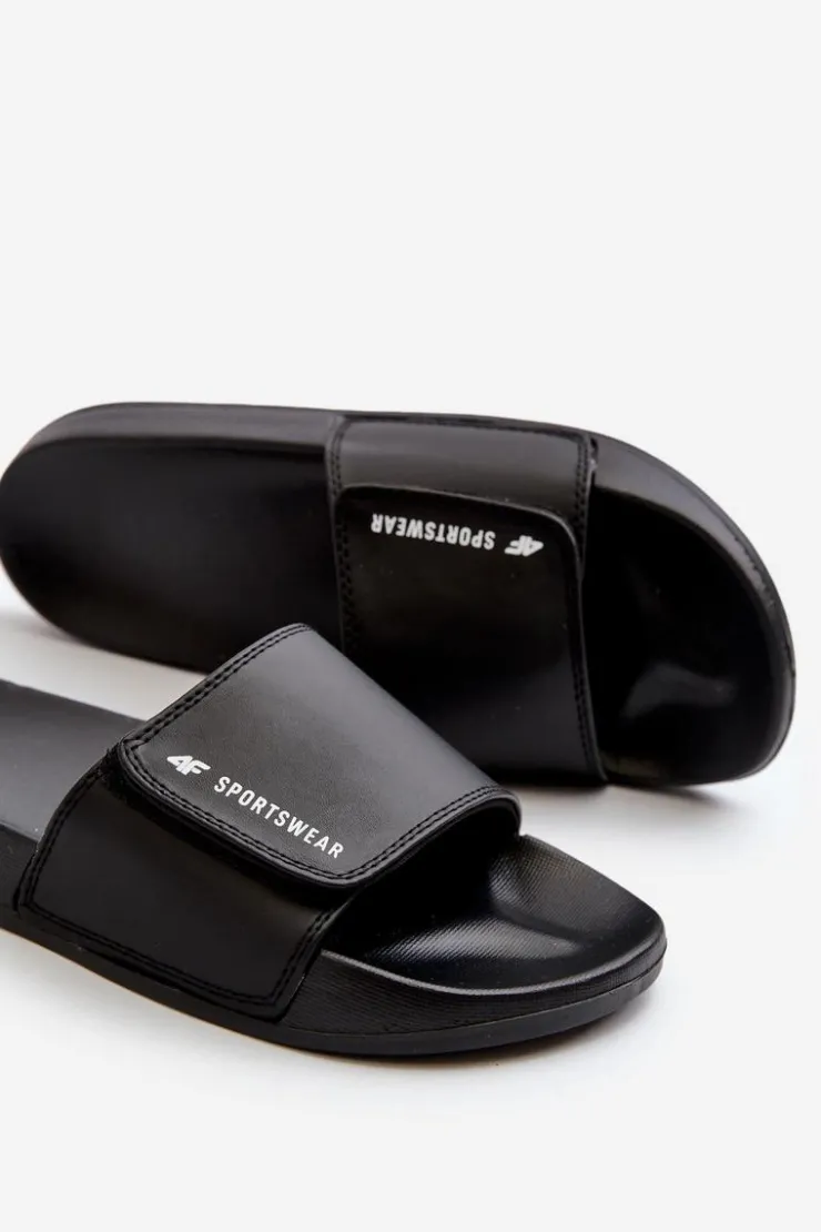 Damskie 4F Damskie Klapki MM00FFLIF031A-20S Czarne