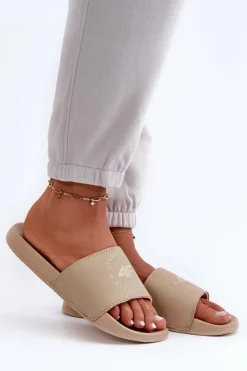 New 4F Damskie Klapki MM00FFLIF044A-83S Beżowe