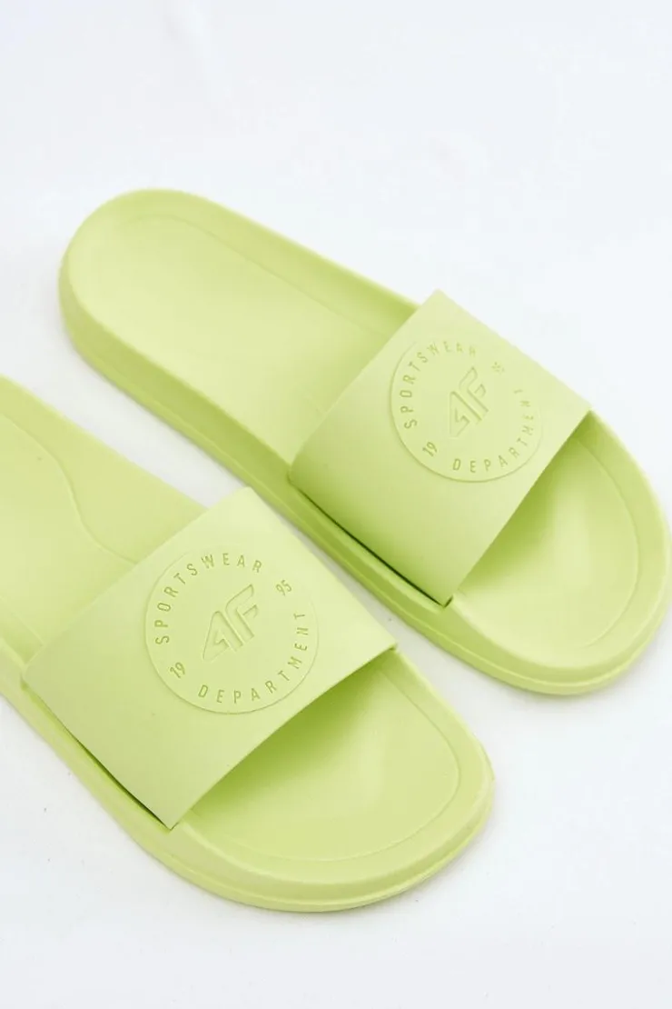 Damskie 4F Damskie Klapki MM00FFLIF045-45S Limonkowe