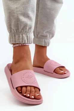 Damskie 4F Damskie Klapki MM00FFLIF045-56S Różowe