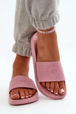 Damskie 4F Damskie Klapki MM00FFLIF045-56S Różowe