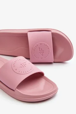 Damskie 4F Damskie Klapki MM00FFLIF045-56S Różowe