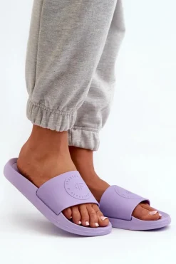 Best 4F Damskie Klapki MM00FFLIF045-52S Fioletowe Fioletowy
