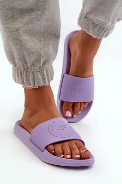 Best 4F Damskie Klapki MM00FFLIF045-52S Fioletowe Fioletowy