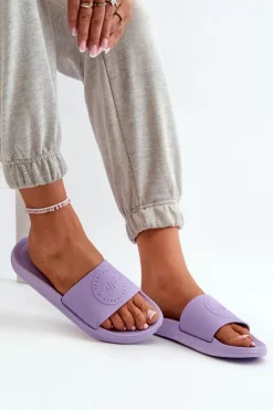 Best 4F Damskie Klapki MM00FFLIF045-52S Fioletowe Fioletowy