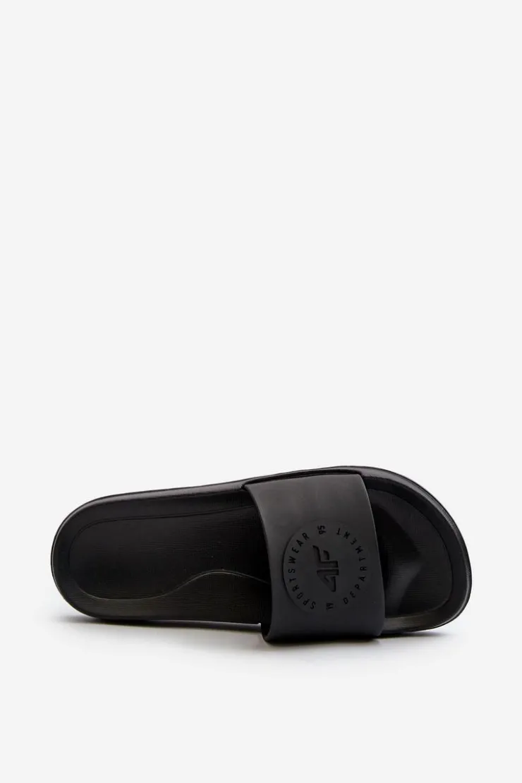 4F Klapki Sportowe|Klapki Damskie Klasyczne*Damskie Klapki MM00FFLIF045-20S Czarne Czarny