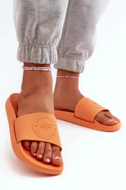 Clearance 4F Damskie Klapki MM00FFLIF045-70S Pomarańczowe Pomarańczowy