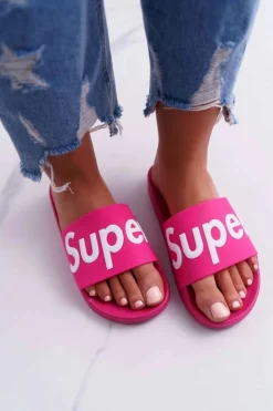 Damskie Boto Damskie Klapki Fuksja Super Losaria
