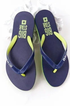 Online Big Star Shoes Damskie Klapki Japonki Big Star FF274A312 Granatowe