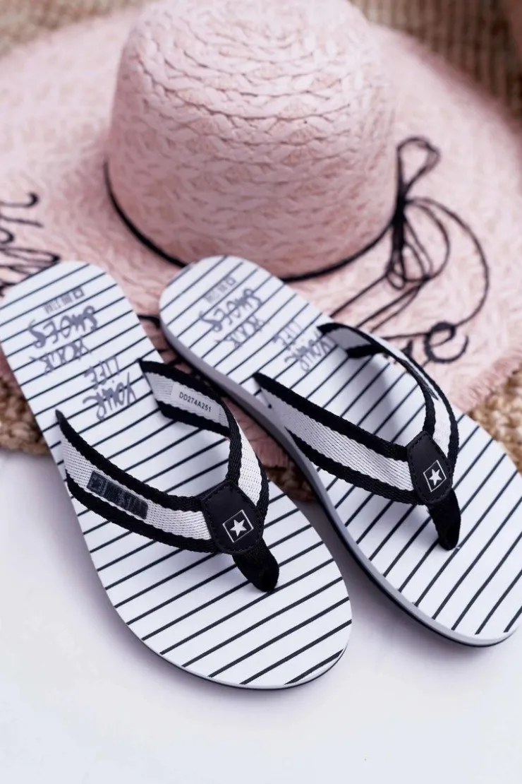 Discount Big Star Shoes Damskie Klapki Japonki Big Star DD274A251 Czarne