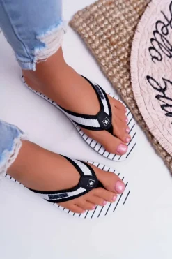 Discount Big Star Shoes Damskie Klapki Japonki Big Star DD274A251 Czarne