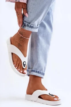 Boto Klapki Damskie Japonki|Klapki Na Platformie*Damskie Klapki Japonki Na Platformie Białe Bellitta