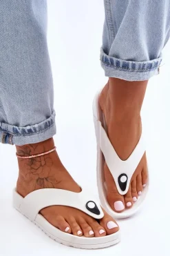 Boto Klapki Damskie Japonki|Klapki Na Platformie*Damskie Klapki Japonki Na Platformie Białe Bellitta