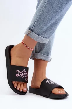 Hot Lee Cooper Damskie Klapki LCW-24-42-2482L Czarne