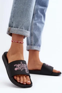 Hot Lee Cooper Damskie Klapki LCW-24-42-2482L Czarne