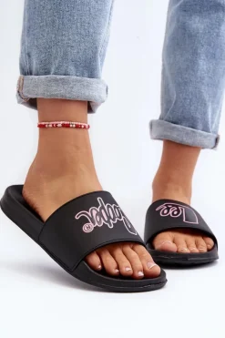 Hot Lee Cooper Damskie Klapki LCW-24-42-2482L Czarne