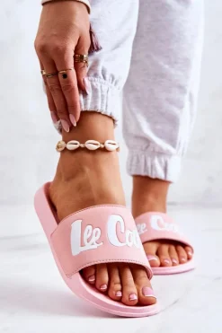 Lee Cooper Klapki Damskie Klasyczne*Damskie Klapki LCW-22-42-0998 Różowe