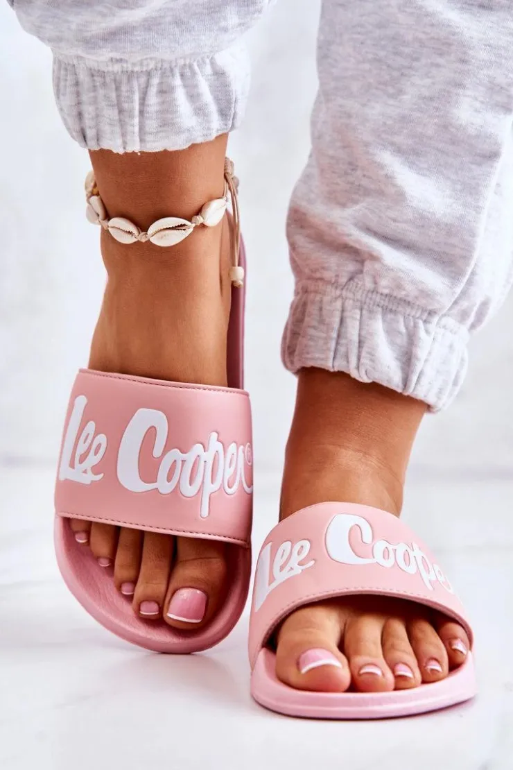 Lee Cooper Klapki Damskie Klasyczne*Damskie Klapki LCW-22-42-0998 Różowe