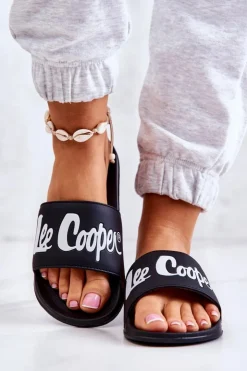 Sale Lee Cooper Damskie Klapki LCW-22-42-1004 Czarne
