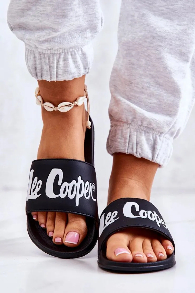 Sale Lee Cooper Damskie Klapki LCW-22-42-1004 Czarne