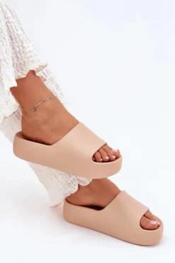 Damskie Boto Damskie Klapki Na Grubej Podeszwie Khaki Oreithano