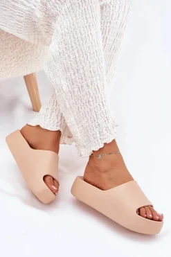 Damskie Boto Damskie Klapki Na Grubej Podeszwie Khaki Oreithano