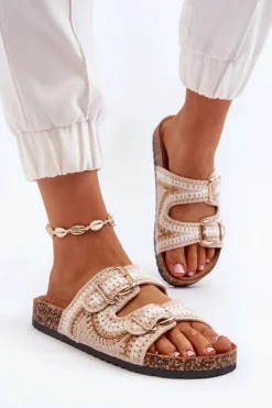 Boto Klapki Korkowe|Klapki Damskie Klasyczne*Damskie Klapki Na Korkowej Podeszwie Beżowe Fannea