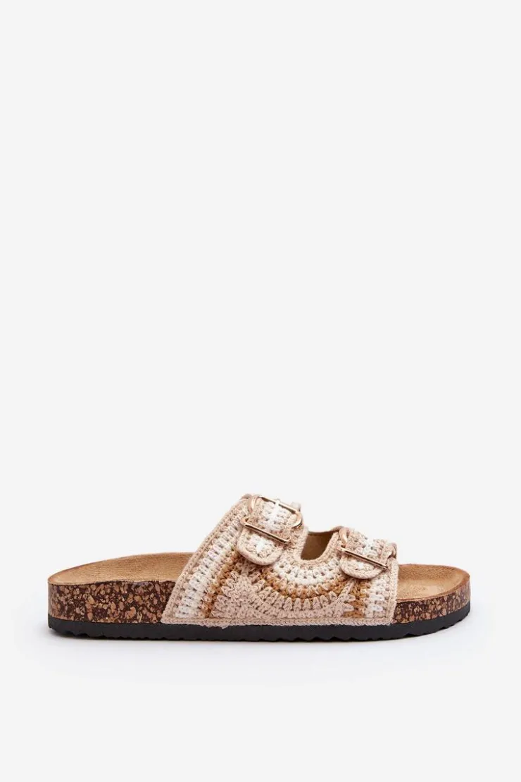 Boto Klapki Korkowe|Klapki Damskie Klasyczne*Damskie Klapki Na Korkowej Podeszwie Beżowe Fannea