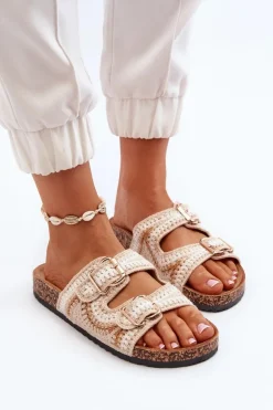 Boto Klapki Korkowe|Klapki Damskie Klasyczne*Damskie Klapki Na Korkowej Podeszwie Beżowe Fannea