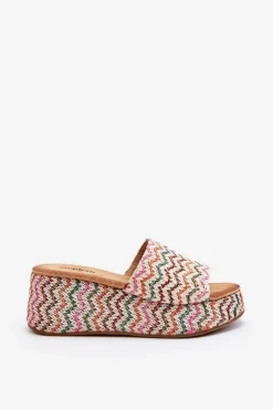 Boto Damskie Klapki Na Koturnie Białe Vanarila