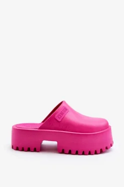 Damskie Big Star Shoes Damskie Klapki Na Masywnej Podeszwie Big Star NN274019 Fuksja