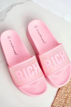 Boto Klapki Sportowe|Klapki Na Platformie*Damskie Klapki Na Platformie Różowe RICH