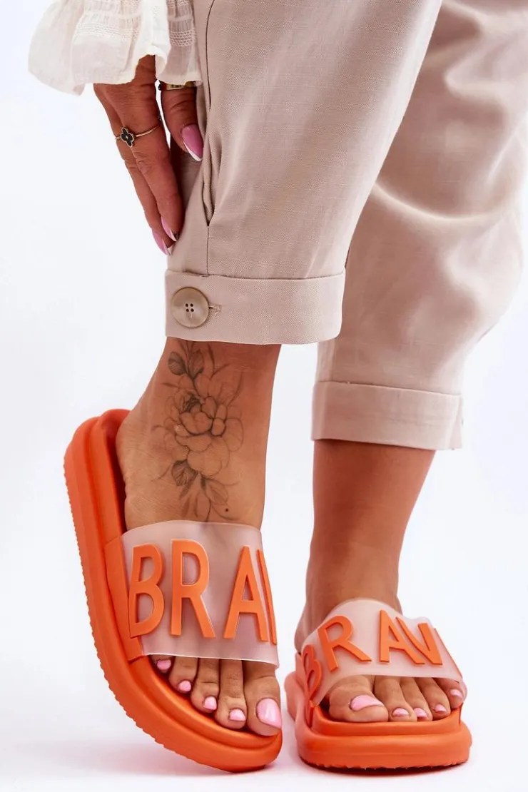 Damskie Buty damskie Vinceza Damskie Klapki Na Platformie Pomarańczowe Brave