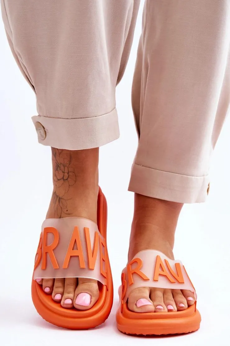 Damskie Buty damskie Vinceza Damskie Klapki Na Platformie Pomarańczowe Brave