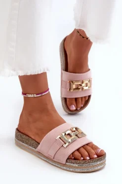 Boto Klapki Na Platformie|Klapki Damskie Klasyczne*Damskie Klapki Na Platformie Z Ozdobą Różowe Vapireta