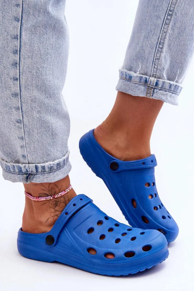 Sale Boto Damskie Klapki e Piankowe EVA Niebieski