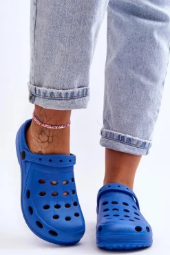 Sale Boto Damskie Klapki e Piankowe EVA Niebieski