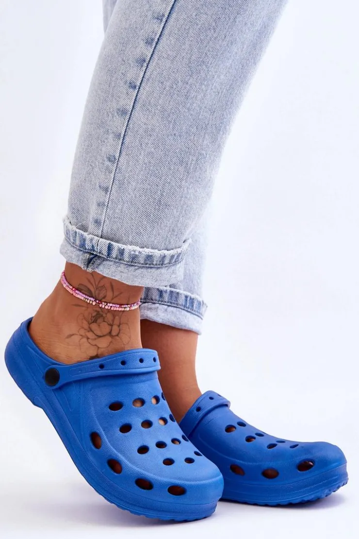 Sale Boto Damskie Klapki e Piankowe EVA Niebieski